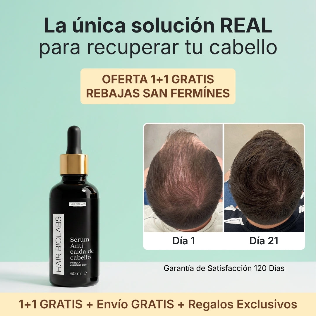 Hair Biolabs™ Sérum Antiqueda de Dupla Ação 1+1 GRÁTIS