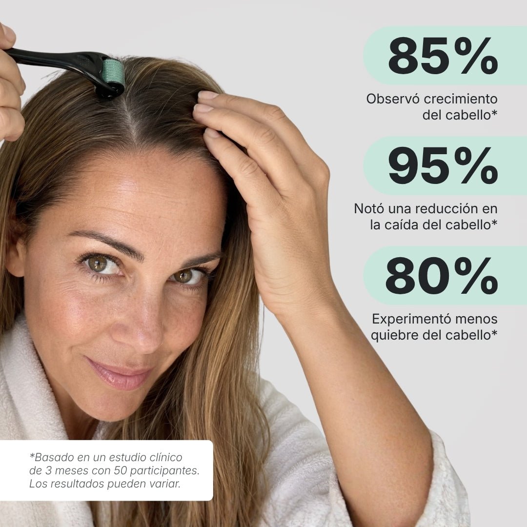 Estimula el folículo y potencia el crecimiento - Dermaroller Capilar Hair Biolabs - Hair Biolabs