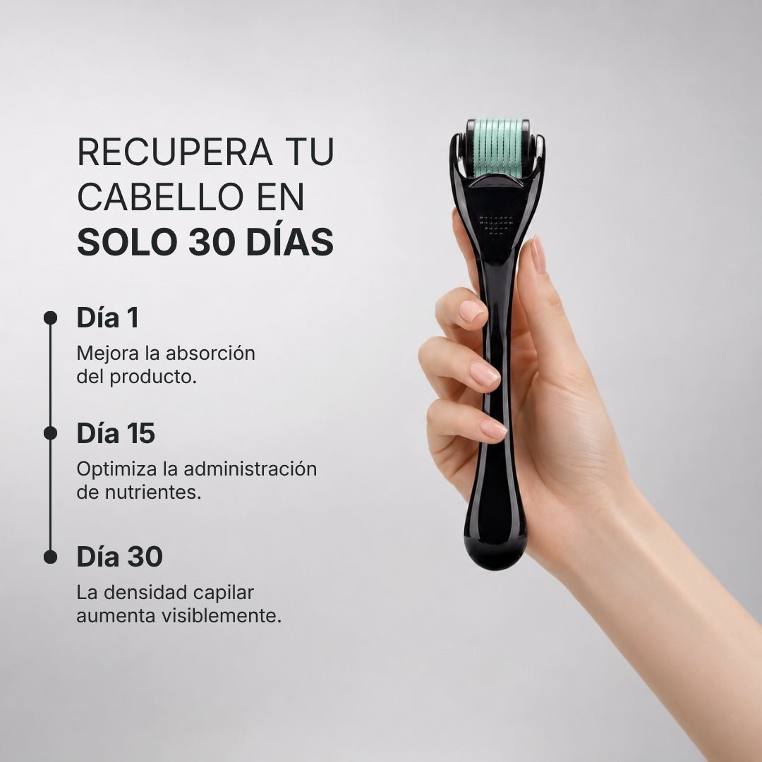 Estimula el folículo y potencia el crecimiento - Dermaroller Capilar Hair Biolabs - Hair Biolabs