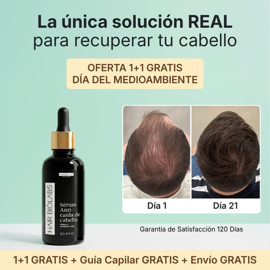 Hair Biolabs™ Sérum Anticaída de Doble Acción | 1+1 GRATIS - Hair Biolabs