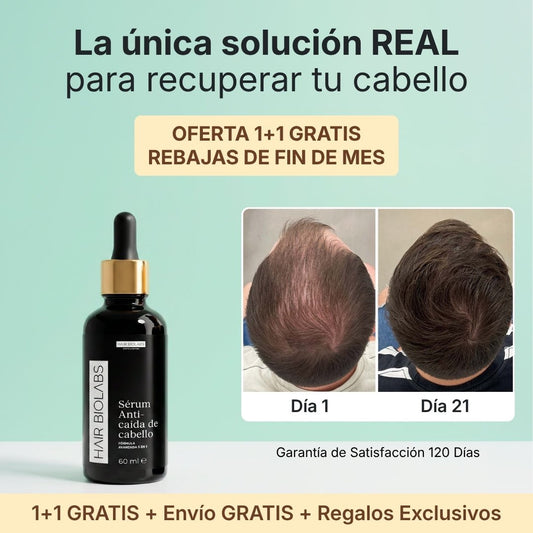 Hair Biolabs™ Sérum Anticaída de Doble Acción | 1+1 GRATIS - Hair Biolabs