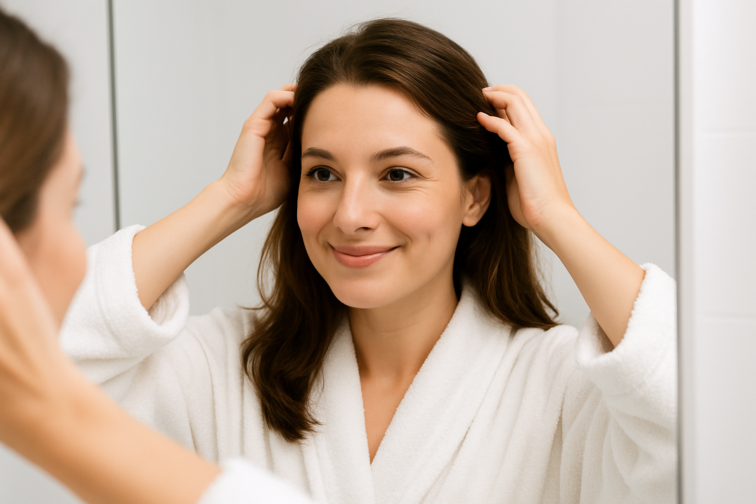 ojos abiertos de la mujer