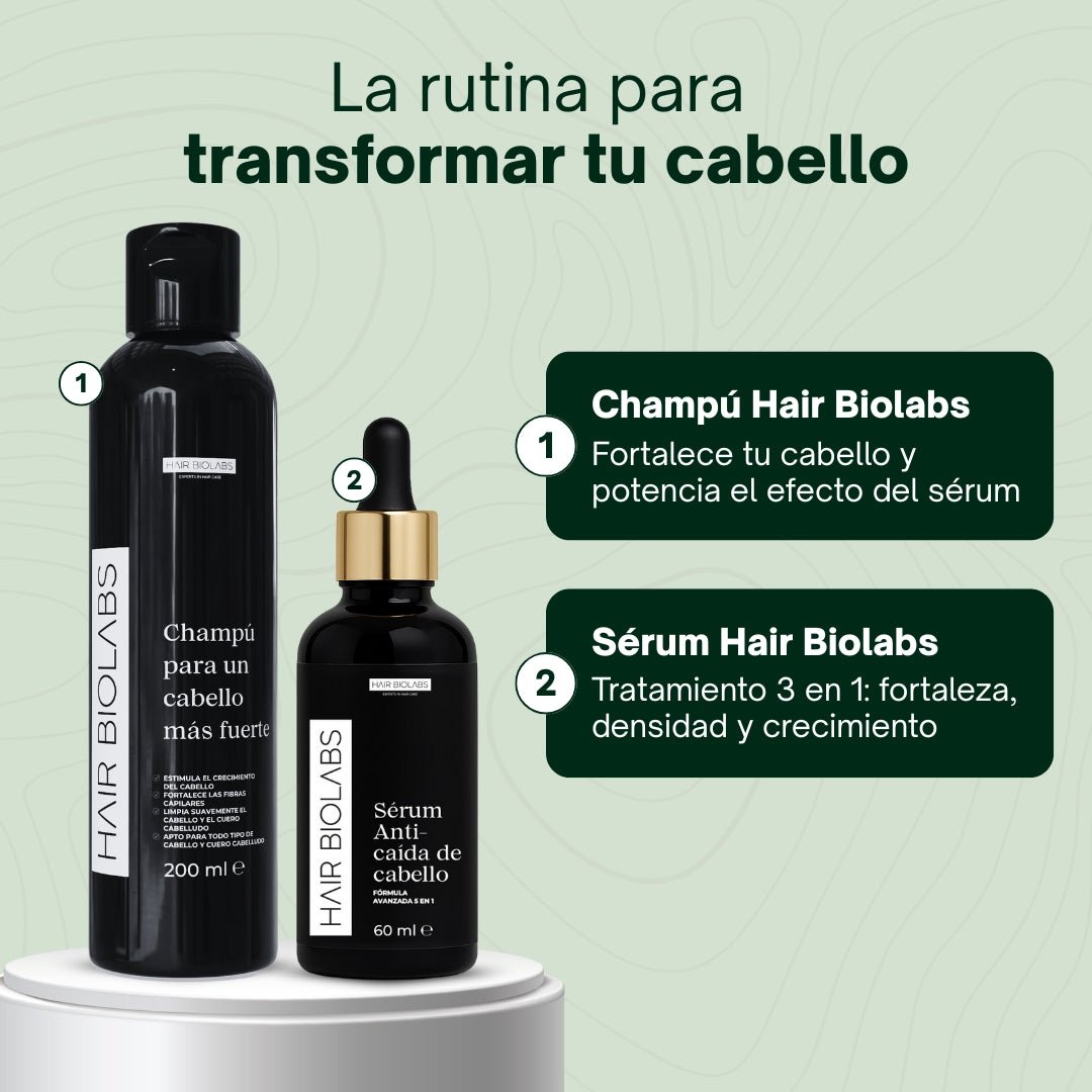 Pack completo para fortalecer y recuperar el cabello - Mujer - Hair Biolabs