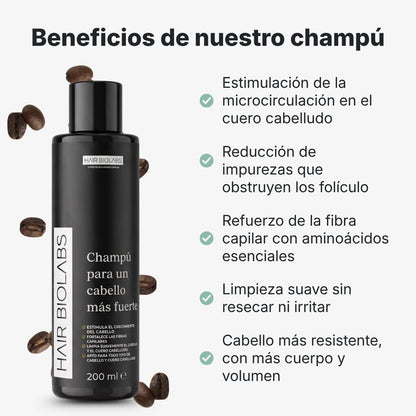 Pack completo para fortalecer y recuperar el cabello - Mujer - Hair Biolabs