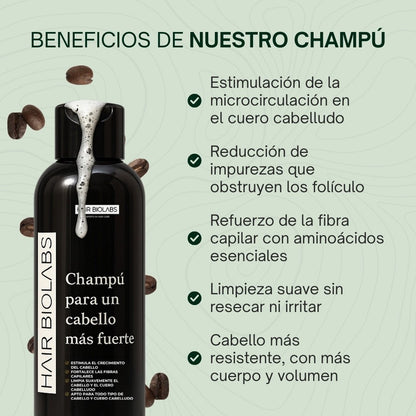 Pack completo para fortalecer y recuperar el cabello - Mujer - Hair Biolabs