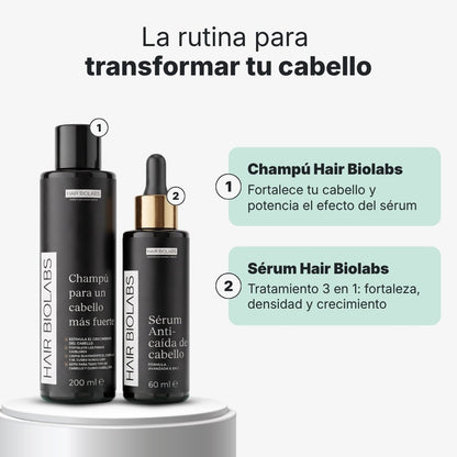 Pack completo para fortalecer y recuperar el cabello - Mujer - Hair Biolabs
